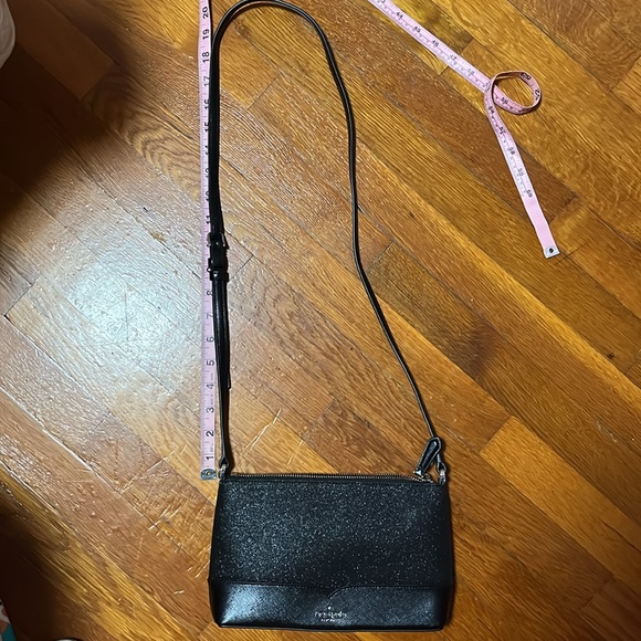 Kate Spade Black Crossbody Glitter Bag. - Picture 5 of 8